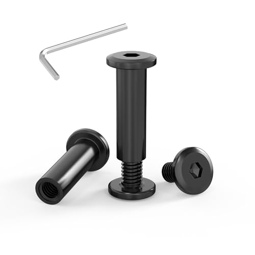 ORTAVA 20 Stück Verbindungsschrauben M5 x 25mm, Möbelschrauben, Hülsenmutter M5, Hülsenschrauben, Edelstahl A2 V2A, Schwarzes Oxid, Schrankverbinder mit Innensechskantschlüsseln ORTAVA 20 Stück Verbindungsschrauben M5 x 25mm, Möbelschrauben, Hülsenmutter M5, Hülsenschrauben, Edelstahl A2 V2A, Schwarzes Oxid, Schrankverbinder mit Innensechskantschlüsseln von ORTAVA