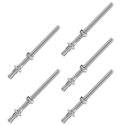 ORTAVA 5 Stück Schwerlastdübel M8 x 120mm, Bolzenanker M8 Edelstahl, Schwerlastanker, Edelstahl A2 V2A, mit Unterlegscheiben und Muttern, für Maschinen, Geländer ORTAVA 5 Stück Schwerlastdübel M8 x 120mm, Bolzenanker M8 Edelstahl, Schwerlastanker, Edelstahl A2 V2A, mit Unterlegscheiben und Muttern, für Maschinen, Geländer von ORTAVA