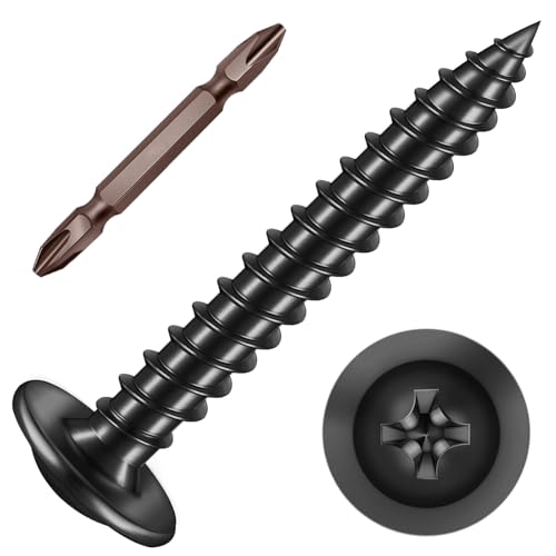 ORTAVA Blechschrauben M3 x 18 mm, 50 Stück Holzschrauben Edelstahl A2 V2A Flachkopf mit Scheibe Kreuzschlitz mit Bohrer, Selbstschneidende Schrauben Schwarz Oxid, Tellerkopfschrauben Vollgewinde ORTAVA Blechschrauben M3 x 18 mm, 50 Stück Holzschrauben Edelstahl A2 V2A Flachkopf mit Scheibe Kreuzschlitz mit Bohrer, Selbstschneidende Schrauben Schwarz Oxid, Tellerkopfschrauben Vollgewinde von ORTAVA