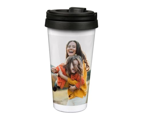 ORWO – Coffee-to-go-Becher bedrucken | ca. 450 ml | doppelwandiger Edelstahl-Kaffeebecher mit Foto | Thermobecher personalisiert: Hand-Made in Germany | für Heiß- & Kaltgetränke (Foto) von ORWONet