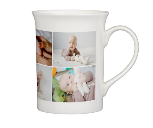ORWO - Foto-Tasse günstig bedrucken | 300 ml Porzellan-Tasse selbst gestalten | mit Foto und Text personalisierbar | hochwertiger Foto-Druck: Hand-Made | als Werbegeschenk (6er-Collage) von ORWONet