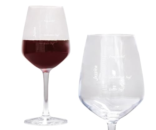 ORWO – Weinglas mit Gravur | Personalisiertes Weinglas | 400 oder 490 ml | strapazierfähiges Glas ohne Füllstriche | spülmaschinenfest & lebensmittelecht (Schlechter Tag, Rotwein) von ORWONet