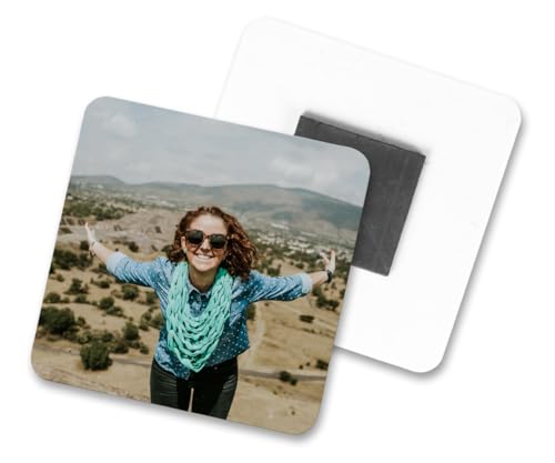 ORWO – Fotomagnet selbst gestalten | robuste Magnete mit Foto in Herz-, Quadrat- oder Kreisform | personalisierter Kühlschrankmagnet | vollflächig Bedruckt | individuelles Fotogeschenk von ORWONet