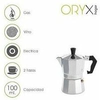 Aluminium-Kaffeemaschine 2 Tassen (100 ml.) Classic von ORYX