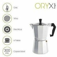 Aluminium-Kaffeemaschine 6 Tassen (300 ml.) Classic von ORYX