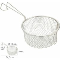 Frittierkorb aus Edelstahl mit Griff ø 18 cm. Frittierkorb aus Edelstahl mit Griff ø 18 cm. von ORYX