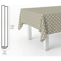 Mantel Hule Rollo 140 cm. x 20 metros. Topos Beis Mantel Hule Rollo 140 cm. x 20 metros. Topos Beis von ORYX