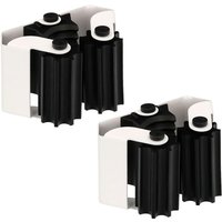 Oryx - Colgador Adhesivo / Atornillable Escobas (Blister 2 piezas) von ORYX