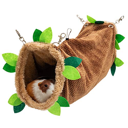 Meerschweinchen-Tunnel-Hängematte – weiches Fleece Ratten-Hängematte Versteck für Hamster, Eichhörnchen, kleine Tiere – Schaukel Haustier Hängematte Haus Habitat Käfig Zubehör zum Spielen Schlafen Meerschweinchen-Tunnel-Hängematte – weiches Fleece Ratten-Hängematte Versteck für Hamster, Eichhörnchen, kleine Tiere – Schaukel Haustier Hängematte Haus Habitat Käfig Zubehör zum Spielen Schlafen von ORZECHKO