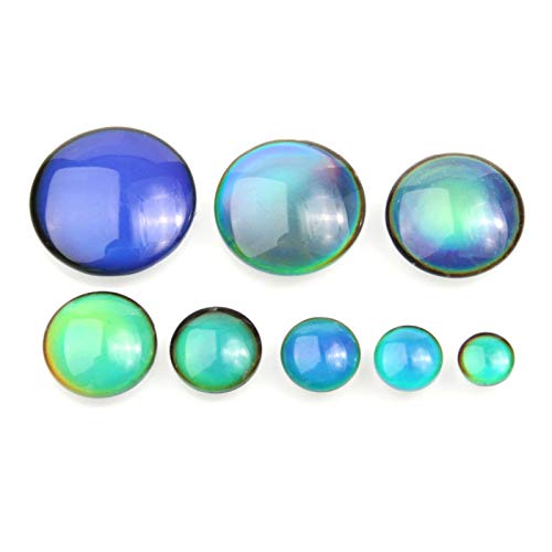 OSALAD 10 Teile/Sack Cabochon Farbwechsel Nach Temperatur 8 10 12 14 16 18 20 25 30mm Runde Form Für Den Schmuck DIY von OSALAD