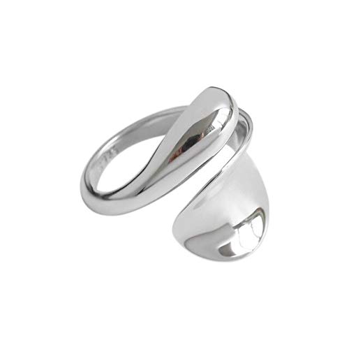 OSALAD 925 Sterling Silber Große Note Snake Rizable Ringe Frauen Luxus Gold Rock Punk Einstellbare Erklärung Schmuck von OSALAD