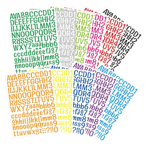 12 Blatt Selbstklebende und Zahlenaufkleber Diy Sticker für Gestaltung Fenster Postfächer Scrapbooking und Mehr 12 Blatt Selbstklebende und Zahlenaufkleber Diy Sticker für Gestaltung Fenster Postfächer Scrapbooking und Mehr von OSALADI