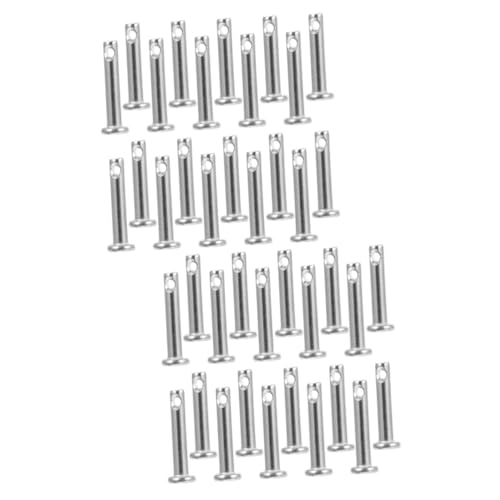2 Sätze Flachstift Mit Einzelbohrung Robuste Befestigungselemente Für Diy Maschinenbau Und Möbelinstallation Für Verschiedene Anwendungen 20 Stück * 2 2 Sätze Flachstift Mit Einzelbohrung Robuste Befestigungselemente Für Diy Maschinenbau Und Möbelinstallation Für Verschiedene Anwendungen 20 Stück * 2 von OSALADI