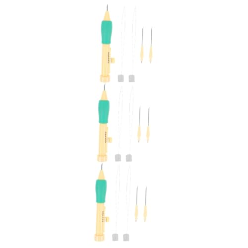 3 Sätze Stanznadel Set für Stickerei mit Verstellbaren Punch Needles für Anfänger Diy Handarbeit Nadeleinfädler für Stoffe 3 Sätze Stanznadel Set für Stickerei mit Verstellbaren Punch Needles für Anfänger Diy Handarbeit Nadeleinfädler für Stoffe von OSALADI