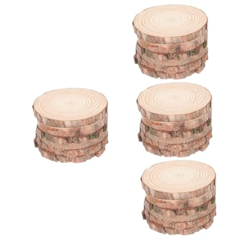 4 Sätze Runde Holzscheiben Unbehandelt Natürliche Holzscheiben Für Diy Bastelprojekte Dicke Untersetzer Kreativen Gestaltung 6 Stück * 4 von OSALADI