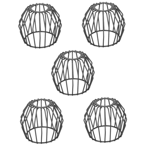 5St Lampenschirm aus Schmiedeeisen gehäuse kronleuchter Vintage Lampenschirm kleine Lampenschirme Hängeleuchte Lampenschirm zum Aufstecken hängende Lichtabdeckung Schatten von OSALADI