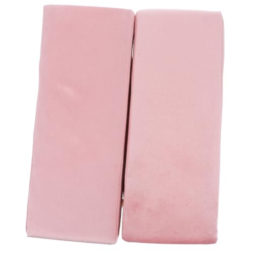 OSALADI 1 Paar Aufzugsauflage Ellbogenpolster ausruhen Sitz tailliert Lordosenstütze für Bürostuhl Zurück ruht Bürostuhlarmpolster Office Chair Arms Austausch hochelastische Baumwolle Rosa von OSALADI
