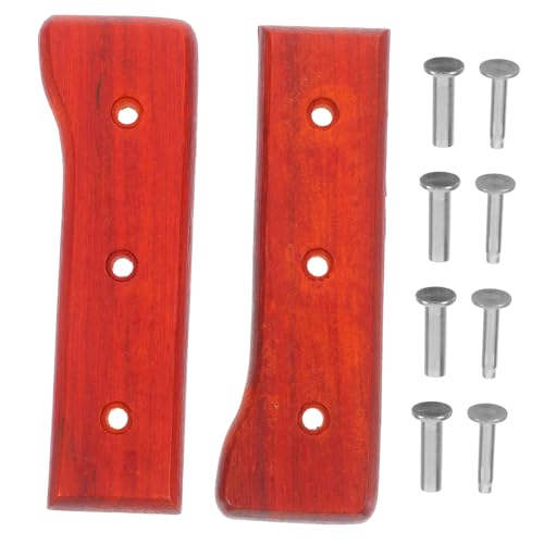 OSALADI 1 Paar Rotes Birnenholz Mit Schaft Fräserversorgung Ersatzgriff Für Den Ergonomischer Schaufelgriff Küchenversorgung Holzgriff Ersatzmessergriff Küchenschneidergriff von OSALADI