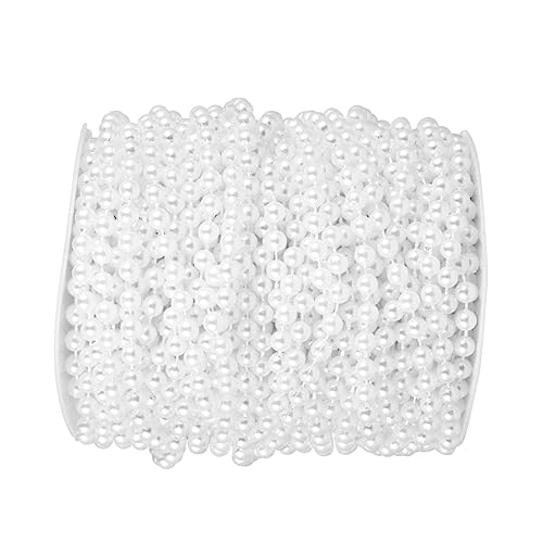 OSALADI 1 Rolle Imitation Perlenstrang für DIY Schmuck Hochzeitsdekoration Bastelprojekte Glänzende Kunstperlen für Vorhänge Kronleuchter Weihnachtsbaumdeko von OSALADI