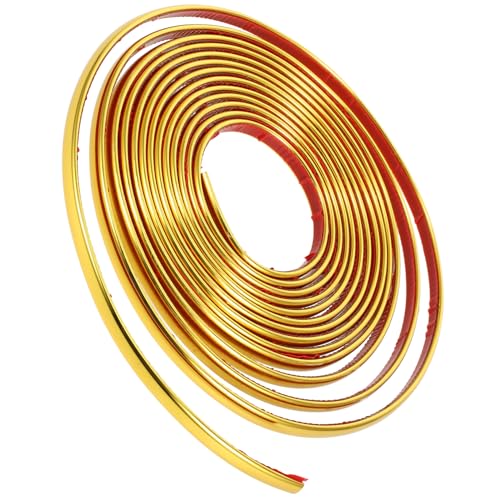 OSALADI 1 Rolle Selbstklebende Zierleiste für Wände und Decken PVC Dekorationsstreifen Flexibles Abschlussprofil für Wandkanten Wasserabweisend Einfach Anzubringen für Wohnzimmer und von OSALADI