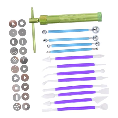 OSALADI 1 Satz 33 Stück Modellierwerkzeug aus Ton Modellierwerkzeuge aus Ton Cutter multifunktionswerkzeug Werkzeug zum Schnitzen von Ton Polymer-Modellbausatz Plastik OSALADI 1 Satz 33 Stück Modellierwerkzeug aus Ton Modellierwerkzeuge aus Ton Cutter multifunktionswerkzeug Werkzeug zum Schnitzen von Ton Polymer-Modellbausatz Plastik von OSALADI