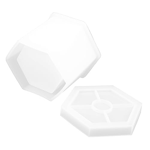 OSALADI 1 Satz Diy Form Sechseckige Pflanzerform mit Untersetzer Einfaches Entformen Anfänger und Profis Leicht und Tragbar OSALADI 1 Satz Diy Form Sechseckige Pflanzerform mit Untersetzer Einfaches Entformen Anfänger und Profis Leicht und Tragbar von OSALADI