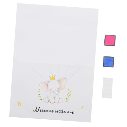OSALADI Fingerprint Baum Für Gender Reveal Party Schild Zur Geschlechtsenthüllung Tischdekoration Und Partyrequisite von OSALADI