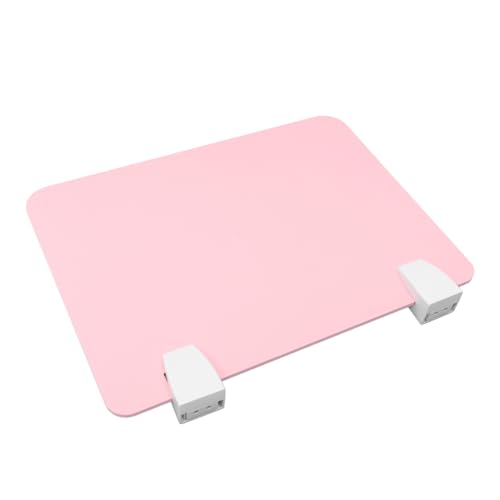 OSALADI 1 Satz Isolationsschutzplatine Stichworte Planke Klassenzimmerteiler Isolierung Separator Schreibtisch-Trennwand abnehmbare Tischplatte Niesschutzbrett Metall Rosa von OSALADI