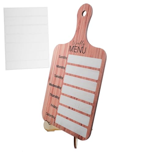 OSALADI 1 Satz Menü-notiztafel Liste Planke Speisekarte Kühlschrank Whiteboard Für Mehrzweck-menütafel Magnetischer Kühlschrank-notizblock Kühlschrank Magnet Message Board Magnettafel Holz von OSALADI