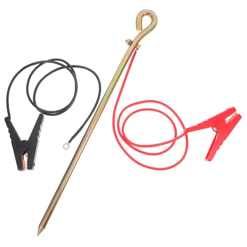 OSALADI 1 Satz Portable Grounding Rod mit Krokodilklemmen Erdungsstab Clips für Camping Generator und Elektrozaun Zuverlässige Erdungslösungen für Verschiedene Anwendungen OSALADI 1 Satz Portable Grounding Rod mit Krokodilklemmen Erdungsstab Clips für Camping Generator und Elektrozaun Zuverlässige Erdungslösungen für Verschiedene Anwendungen von OSALADI