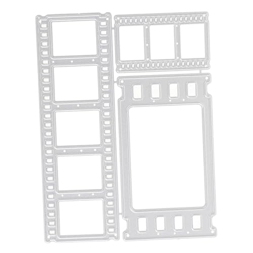 OSALADI 1 Satz Präge messer form Papier Schnitt stirbt Cutter Kartenschablonen gestanzt Metallformen zum Basteln Scrapbooking-Stanzteile aus Stahl Schablonendekor Rostfreier Stahl Silber von OSALADI
