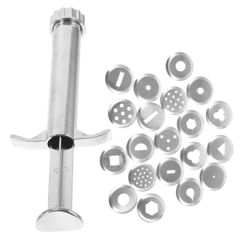 OSALADI 1 Satz Schlamm -Extruderform Modelliermasse Tonbildzeuge Keramik Modellieren Polymer -Ton Hey Werkzeug Tonpresse aus Metall Ton-Extruder für Töpferwaren Rostfreier Stahl Silber von OSALADI