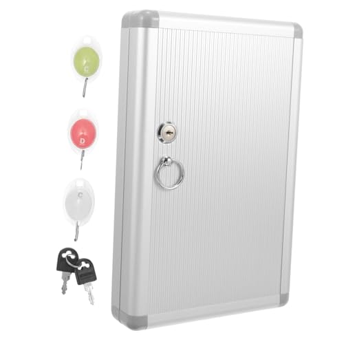 OSALADI Schlüsselkasten Mit Aufhängern Für Schlüssel Wandmontage Aufbewahrungsbox Für Schlüssel Aus Aluminiumlegierung Und Kunststoff Für Büro Und Zuhause von OSALADI