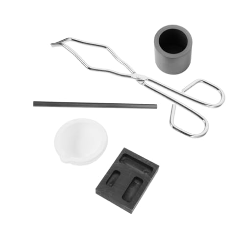 OSALADI 1 Satz Schmuck-Werkzeug-Set Schmelzen Casting-kit Gießen Tiegelzange Gold-testkit Graphitbarren Schmelzguss Lötset Für Schmuck Kreistiegelklemme Keramikziegel Quarz von OSALADI