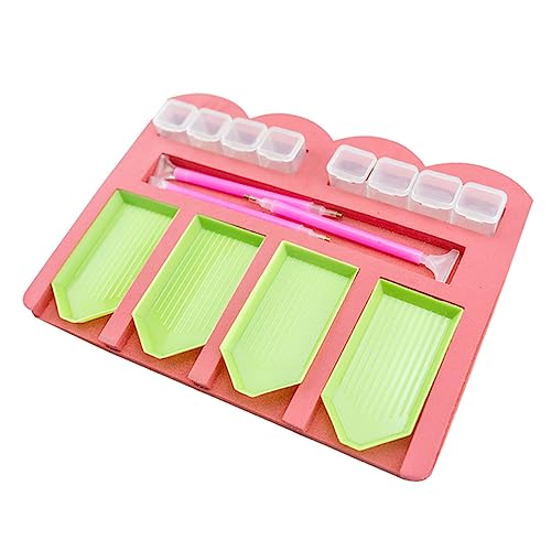 OSALADI 1 Satz Tablett Werkzeuge Strass Organizer Tabletts Farbhalter Tablett Perlensortierplatte DIY Zubehör Zubehör Tablett Strass Sortierer Bohrtablett Aufbewahrung 10 Stück von OSALADI