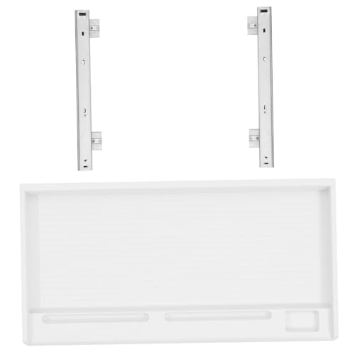 OSALADI 1 Satz Tastaturablage Desktop Unter Der Schreibtischablage Schublade Steigleitung Ergonomische Tastatur Herausziehen Tastaturhalter Unter Dem Schreibtisch Montiert Für Weiß Pp von OSALADI