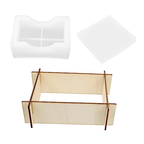 OSALADI 1 Satz Teiliges Silikon Untersetzer Formset Mit Aufbewahrungsbox Kreative Gießform Für Diy Handwerk Und Tischdekoration Langlebig Und Flexibel Einfach Zu Reinigen Entformen 3 Stück von OSALADI