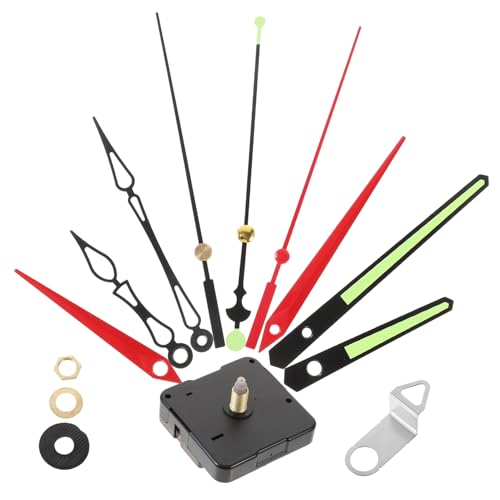 OSALADI 1 Satz Uhrwerk Wall Clock wanduhren uhrenzeiger Uhr Reparaturteile eine wanduhr Uhr-Bausatz selber Machen Ersatz Retro Hände Ziffer LED Uhrzeiger und Motorsatz Uhrenbausatz Plastik von OSALADI