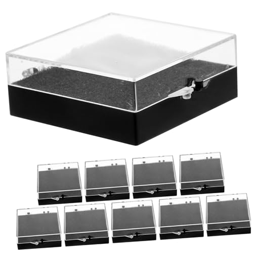 OSALADI 1 Satz Vitrine Container Veranstalter Schmuck Abzeichen-Organizer Geschenkbox Medaillenausstellungsfall Brosche Aufbewahrungsorganisator Abzeichenhalter Schwamm Schwarz 10 Stück OSALADI 1 Satz Vitrine Container Veranstalter Schmuck Abzeichen-Organizer Geschenkbox Medaillenausstellungsfall Brosche Aufbewahrungsorganisator Abzeichenhalter Schwamm Schwarz 10 Stück von OSALADI