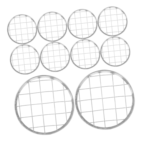 OSALADI 1 Satz Wiederverwendbare Metall Blumengitter Für Vasen Praktische Und Blumenarrangement Lösung Mit Einzigartigem Gitterdesign Für Arrangements Einfach Zu Reinigen Und 10 Stück von OSALADI