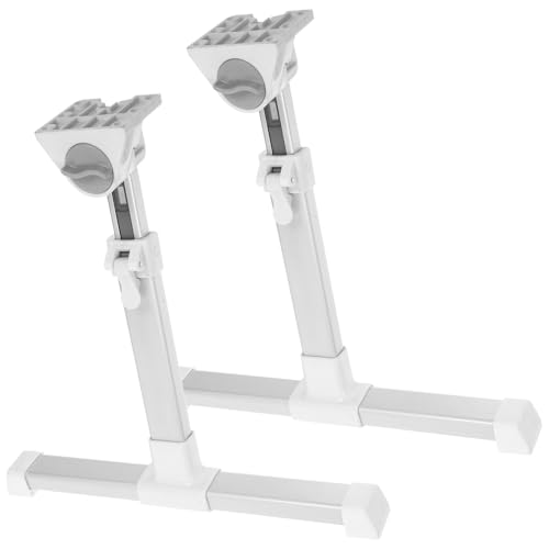OSALADI 1 Satz klappbare Tischbeine stehende Schreibtischbeine Fußstütze Bettbeine Bodentisch werktisch klappbar Folding Desk Tischbein für Laptop-Schreibtisch Werkbankbeine Plastik Weiß von OSALADI