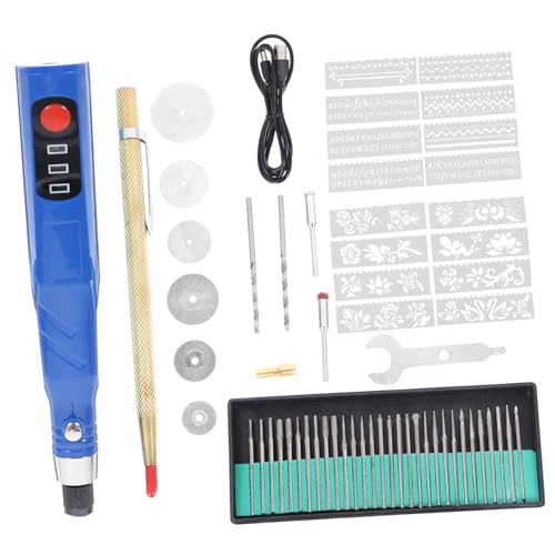 OSALADI 1 Set Elektrischer Schleif Gravierstift Set Werkzeuge Gravierstift Gravierstift Kabellose Glasätzmaschine Ätzstift Elektrischer Gravierstift Für Metall Glas Ätzset Gummi von OSALADI