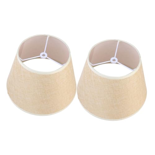 OSALADI 1 Stück Beige Leinen Lampenschirm für Tisch und Stehlampe Stilvolle und Dekorative Abdeckung für Schlafzimmer und eine Warme und Einladende von OSALADI