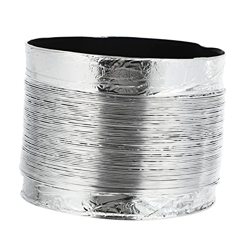 OSALADI 1 Stück Flexibler Aluminium Folien Abluftschlauch für Küchen Trockner Badezimmer und Gewächshäuser Hochtemperatur und Korrosionsbeständig Einfache Installation Zubehör von OSALADI
