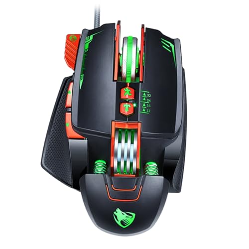 OSALADI 1 Stück Kabelgebundene Gaming mit USB und Lichteffekten Ergonomisches Design für PC und Laptop für Zuhause und Büro Schwarz OSALADI 1 Stück Kabelgebundene Gaming mit USB und Lichteffekten Ergonomisches Design für PC und Laptop für Zuhause und Büro Schwarz von OSALADI