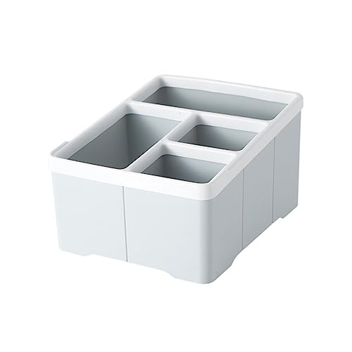 OSALADI Desktop-aufbewahrungsbox Aus Pp-Kunststoff Mit Multi-Grid-Organisation Kompakt Und Leicht Für Schminktisch Und Schreibtisch Blau von OSALADI
