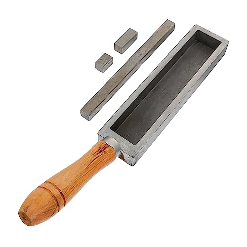 OSALADI 1 Stück Schmelzform mit Stahlblöcken für Gold und Silber Öl Tank Schmelzwerkzeug für Präzises Gießen und Verfeinerung von Metallen von OSALADI