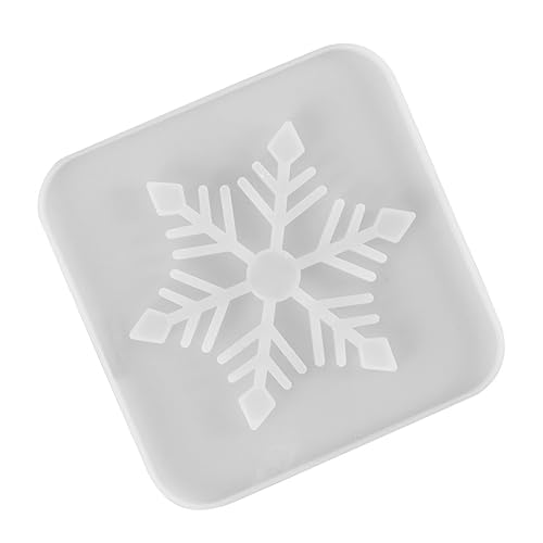 OSALADI 1 Stück Silicone Snowflake Untersetzer Form Diy Epoxy Gießform für Handgemachte Tassenunterlagen Leicht Tragbar Haftend für Kreative Bastelprojekte für und Dekoration von OSALADI