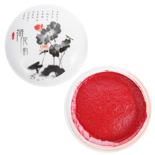 OSALADI Keramik-stempelkissen-Box Porzellan-tintenbehälter Für Rote Tintenpasten Aufbewahrungsbox Im Chinesischen Retro-Stil Wie Abgebildet OSALADI Keramik-stempelkissen-Box Porzellan-tintenbehälter Für Rote Tintenpasten Aufbewahrungsbox Im Chinesischen Retro-Stil Wie Abgebildet von OSALADI