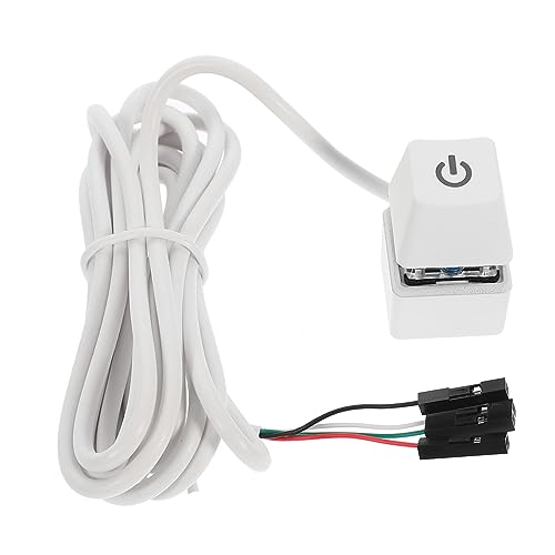 OSALADI 1.65m Pc Power Button Mit Led-anzeige Externer Einschalter Für Desktop-Computer Kabel Langlebig Und Kompakt Für Gaming-pcs Und Home-Office OSALADI 1.65m Pc Power Button Mit Led-anzeige Externer Einschalter Für Desktop-Computer Kabel Langlebig Und Kompakt Für Gaming-pcs Und Home-Office von OSALADI